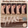 Senteria 925 Sterling Silver Hoop Earrings for Women Hypoallergenic Chunky