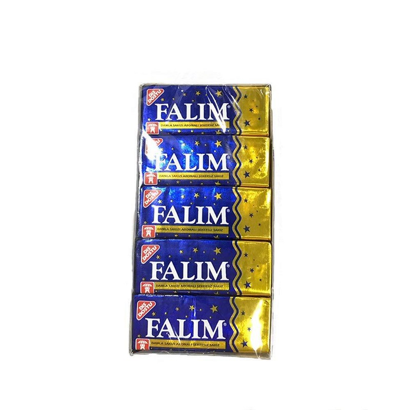 Falim Sugarless Plain Gum, Mastic (20 Pack (100 Pieces))