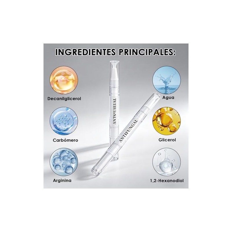SINYI 2PCS lapiz antihongos,Lapiz Restaurador de Uñas，Producto portátil para el