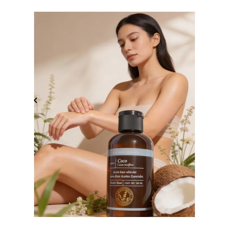 Aceite Base Vehicular Coco Neutro Diluir Aceites Esenciales 160ml