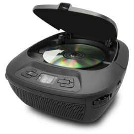 GPX Portable Bluetooth Boombox/CD Player, Requires 6 C Batteries - Not Included, Black (BCB117B)
