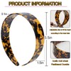 Lvnwrip Wide Tortoise Shell Headband with Teeth, Acetate Resin Hair