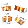 VOANZO 4 Pcs Aluminum Alloy Bicycle Handle Reducer Sleeve Adapter