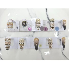❣️ 1219 Charmant Nail Queen Handmade Nail Tips ✨ - Short Ballerina / ❣️ 1219샤르망네일퀸 수제네일팁 ✨ - 숏발레리나