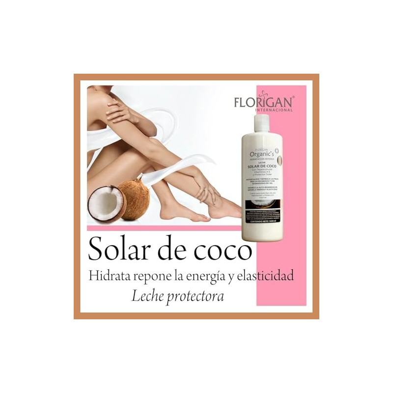 Hidratación Intensa Crema Corporal LECHE de COCO Solar con TEPEZCOHUITE,