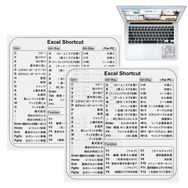 CYBRIDGE EXCEL Short Cut Key Sticker PVC Transparent Sticker Excel Control List PC Work Efficiency Easy to Apply Waterproof Excel Learning Sticker 8*8cm