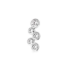 Tuscany Silver Five White Cubic Zirconia Bubble Pendant