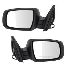 TRQ Driver & Passenger Side Mirror Set without Heat Compatible with 2011-2013 Kia Sorento KI1320173 KI1321173