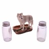 Rustic Wolf Salt & Pepper Set, Woodland Decor, 4.25 Inches