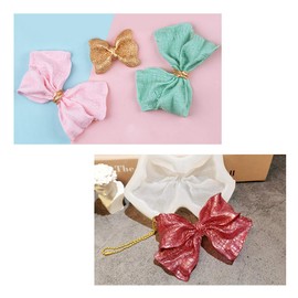 FineInno 4 Pcs Earring Resin Molds Pendant Silicone Molds Jewelry Casting Molds Keychain Epoxy Molds Necklace Molds with Bow Knot for DIY Resin Craft