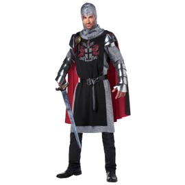 California Costumes Men's Medieval Knight Costume Small/Medium Black/Red