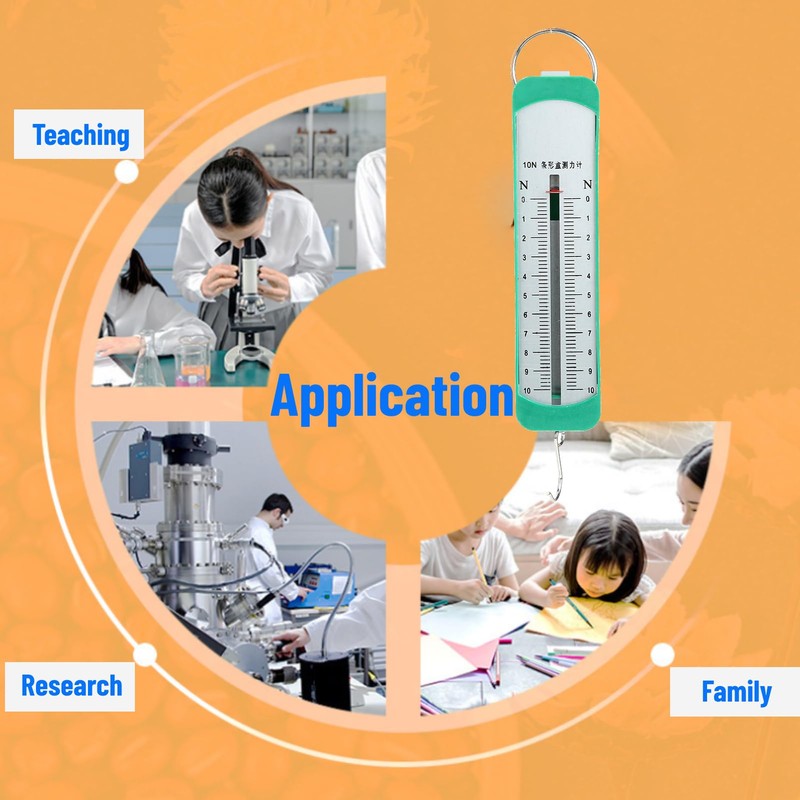 Dynamometer, 10N Newton Meter Spring Dynamometer Bar Physics Mechanical Experiment