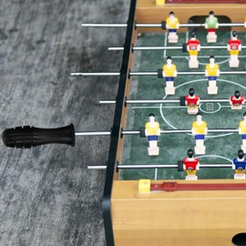 TOYANDONA Plastic Foosball Grips Pack of 4 Table Football Grip Part Table Football Grip Replacement for 10 mm Standard Kicker Tables Black