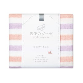 天使のガーゼカラーズ バスタオル オレンジ