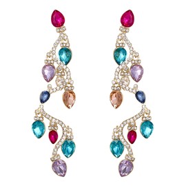 Flyonce Christmas Earrings Colorful Light Bulbs Earring Xmas Jewelry Gifts for Women