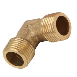 G3/8 Right Angle Pipe Joint, Brass Pump Check Valve Connection Elbow, Air Compressor Accessories, Suitable for Narrow Areas, Air Medium