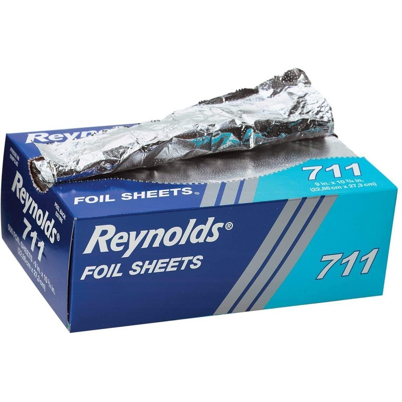 Pop-Up Interfolded Aluminum Foil Sheets in Silver, 500/Box