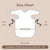 LoLaBi Coverall Long Sleeve Baby Weaning Bib with Zipper (Giraffe,