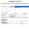 XRDS -RF 12G SDI Cable 3FT, SDI Video Cables 3G/6G/12G