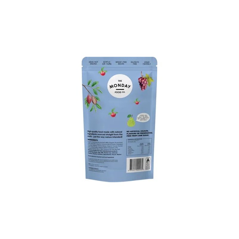 The Monday Food Co. Activated Buckwheat Granola Cacao Berry 270g
