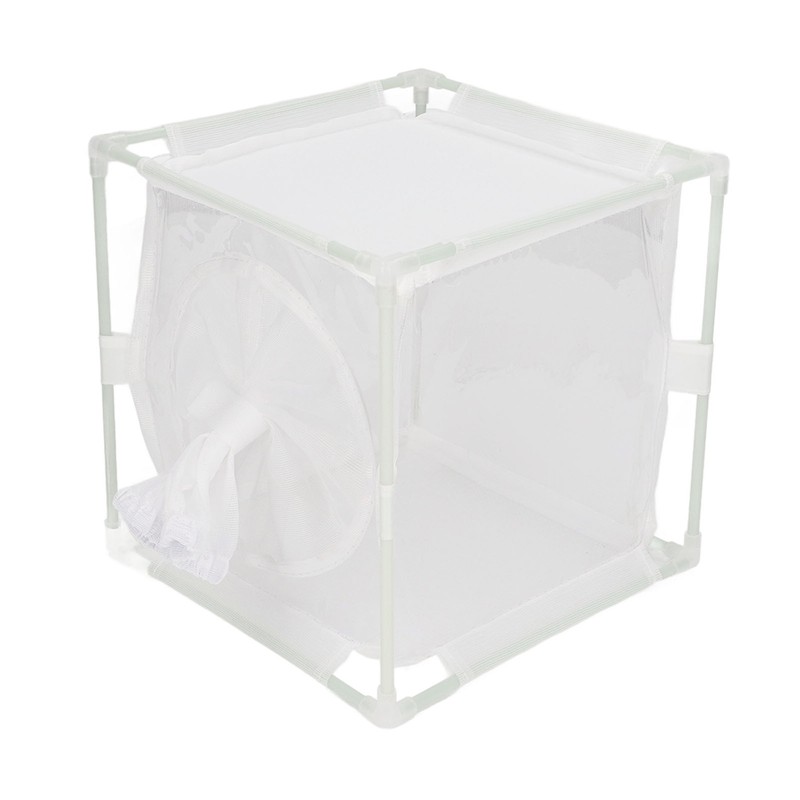 Insect Observation Cage PVC Mesh White Reusable Butterfly Habitat Breeding