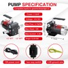 TOPWAY 12V DC Gasoline Fuel Pump 3.7GPM Self-priming Oil Transfer