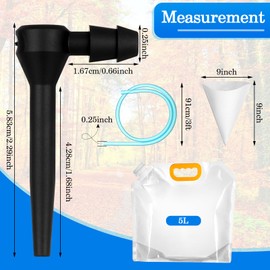 SiliFine 10 Sets Maple Syrup Tapping Kit Include 10 Taps 10 Pcs 3 ft Tubing 10 Pcs 1 Quart Filters 10 Pcs 5L Bags for Maple Birch Syrup Collection Supplies