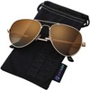 ANYLUV Pilot Sunglasses Mens, Polarised Sunglasses Men Women Classic Black