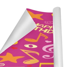 OTVEE Gift Wrapping Paper, Birthday Wrapping Paper Roll with Happy Brithday Design, 58 * 22.8 inch(9.18 sq.ft.), Wrapping Paper for Bridal, Baby Showers, Valentine's Day, Morther's Day