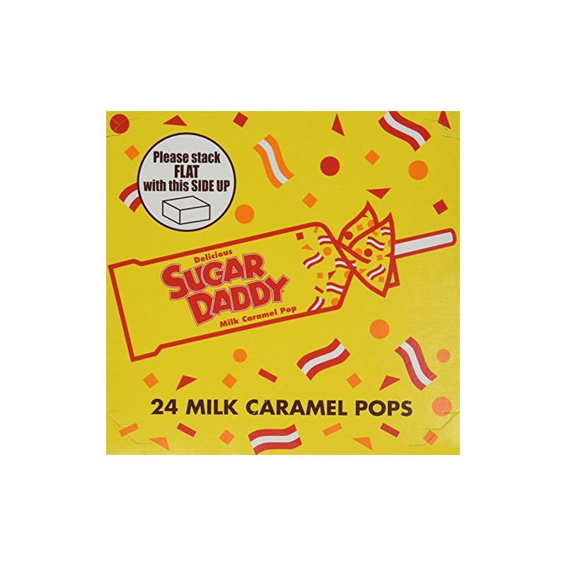 Charms Sugar Daddy Milk Caramel LolliPops [case of 24]