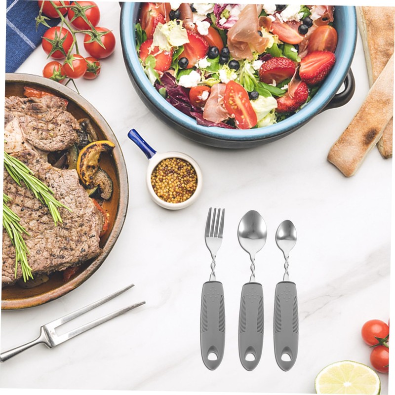 PACKOVE 1Set Adaptive Shake Utensil for Elderly Non Slip Portable