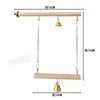 PAVIKE Bird Perch Stunt, Perch Stage, Swing Wood, Claw Sharpener,