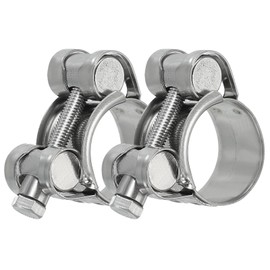 PATIKIL 23-25mm T-Bolt Hose Clamp, 2 Pack Intercooler Pipe Tube Clamps 304 Stainless Steel Radiator Hose Clamp for 0.91"-0.98" Pipe