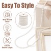 Tinminx 16.4Ft Faux Pearl Beads Garland, 5M White 5mm Plastic