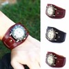 MINILUJIA Handmade Men Watches Vintage Punk Hip-hop Gothic Soft Wide