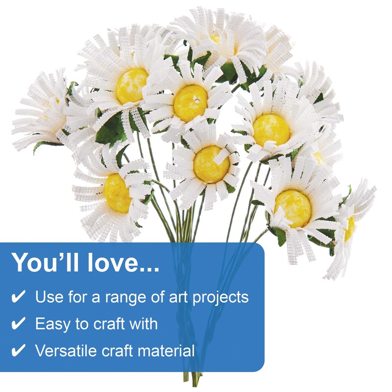 Baker Ross FX956 Daisy Picks - Pack of 20, Spring