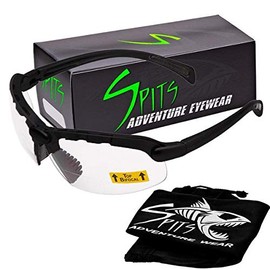 Hunting Top Focal OR Bottom Bifocal Shooting Safety Glasses, Black Frame, Various Lens Options (Smoke Lenses, 1.25 Top Focal)