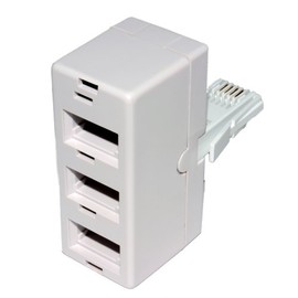 kenable BT Telephone Splitter 3 way Sockets 1 x Socket to 3 BT Phone Lines 431A