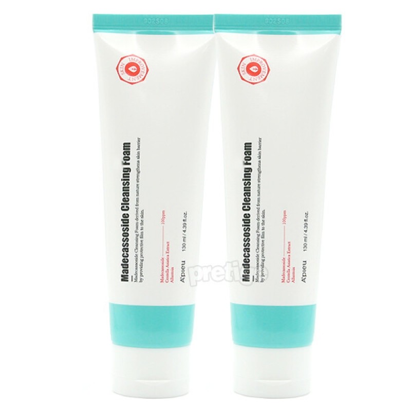 A'pieu Madecassoside Cleansing Foam 130ml x2 / 어퓨 마데카소사이드 클렌징