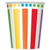 Unique NEW 9oz Rainbow Paper Party Cups 8ct - Sealed