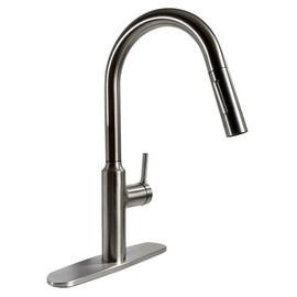 Phoenix PF231465 Premium Slimline Single Handle Pull Down Kitchen Faucet - Brushed Nickel