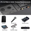 MEIRIYFA XLR 3-Pin Socket Panel Mount Adapter Audio Connector, XLR