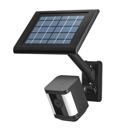 HOLACA 2-in-1 Wall Mount Bracket for Stick Up Cam Pro Solar Panel, Spotlight Cam Pro/Plus and Stick Up Cam Battery/Wired Outdoor Mount Accessories for Ring Super Solar Panel (Black)