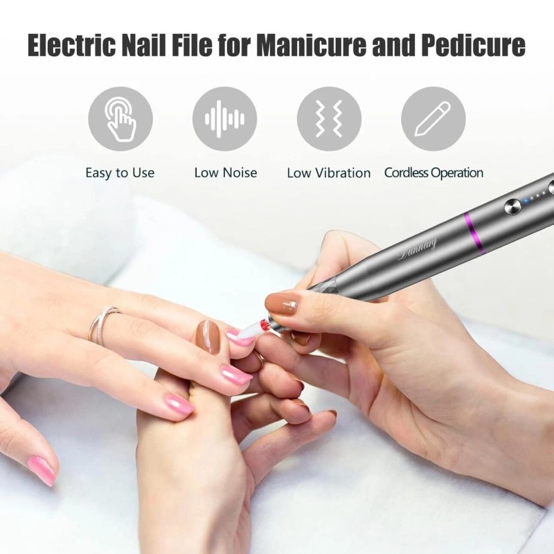 Dannary Cordless Electric Nail Drill Kit Machine - Manicure Pedicure