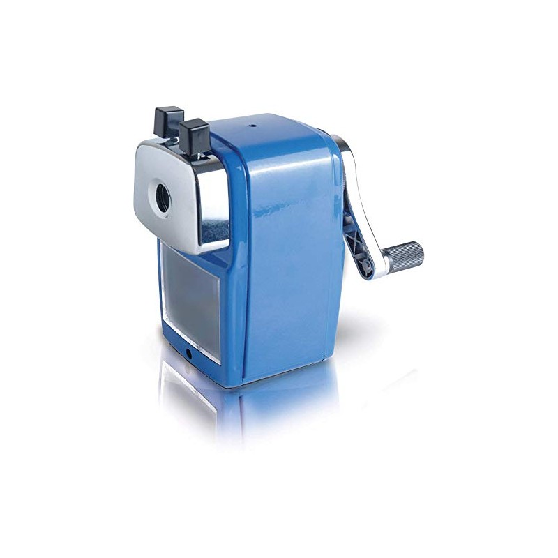 Helix Metal Desktop Pencil Sharpener - Blue Body
