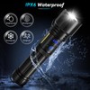 Rechargeable Flashlight, 2 Pack 900000 High Lumens Super Bright Flash