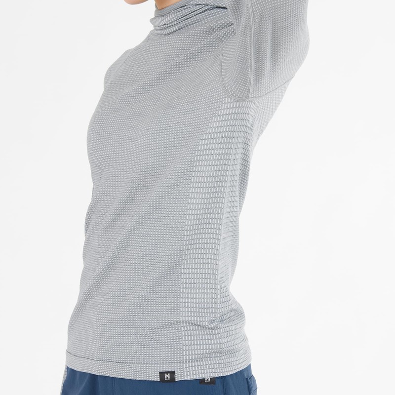 Millet MIV01914 Thermal Knit Women's Waffle Wool Hoodie, NEW LOGO