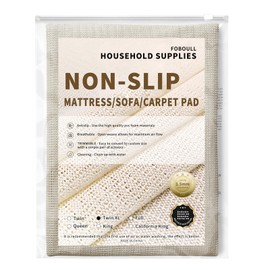 Foboull Mattress Slide Stopper and Gripper, Slip Bed Grip Pads, Non Slip Rug Pads Keep Mattress from Sliding - for Box Spring, Platform & Bed Frames (Twin XL)