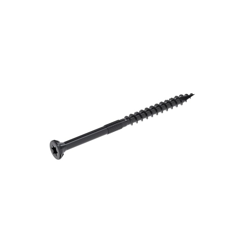 Grip-Rite GRDF3STBLK1 DeckForce #10 x 3 Nano Coated Wood Screws,