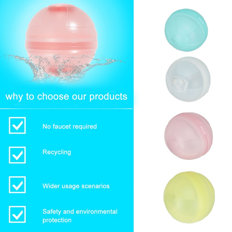 4Pcs Glowing Pool Balls Reusable Silicone Glowing Beach Ball Water